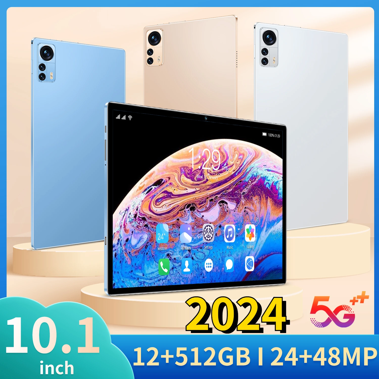 

2023 New Global Version Tablet Android Pad 6 Pro 12GB+512GB Snapdragon 870 Tabletas PC 5G Dual SIM Card or WIFI HD 4K Mi TABL 5