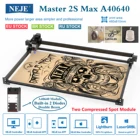 Лазерный гравер с ЧПУ NEJE Master 2s Max A40640, гравировальный станок, роутер, принтер, двойной луч, Bluetooth, свет