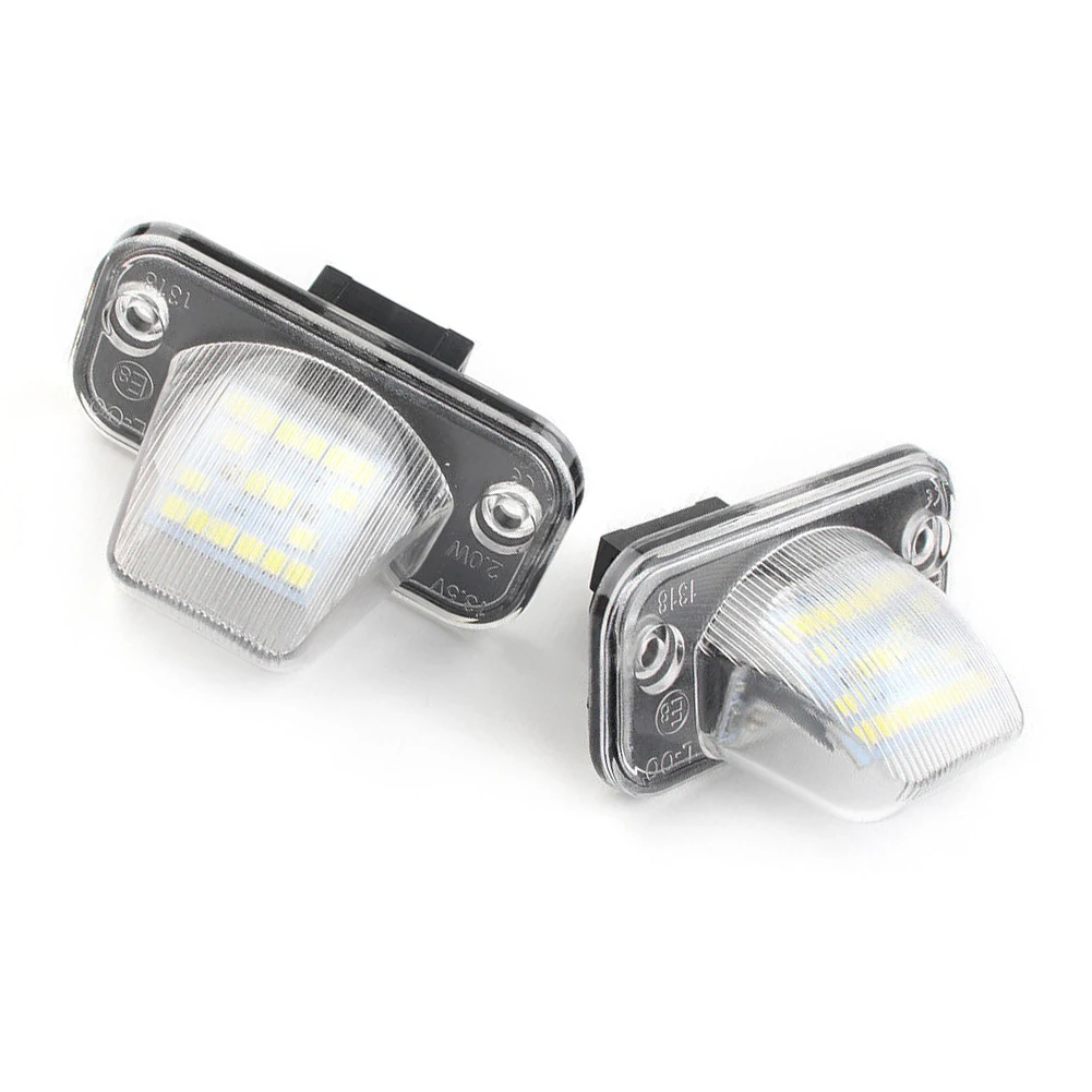 2pcs LED License Number Plate Lights License Plate White Light Lamp For T4  1990-2003 Car Lights Replacement