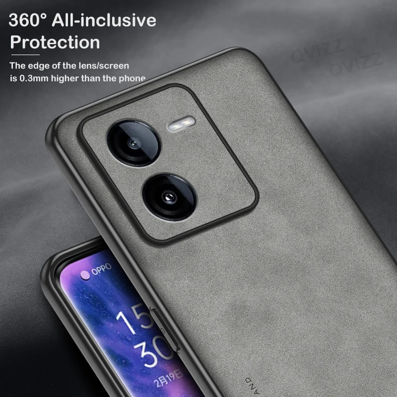 Роскошный кожаный чехол для телефона vivo iQOO Z9 Z 9 iQOOZ9 матовый Силиконовый защитный