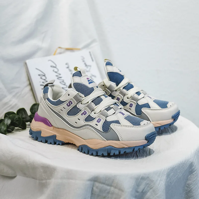 

American classic women's shoes simple and comfortable retro casual shoes sports shoes light running shoes Clunky Sneaker