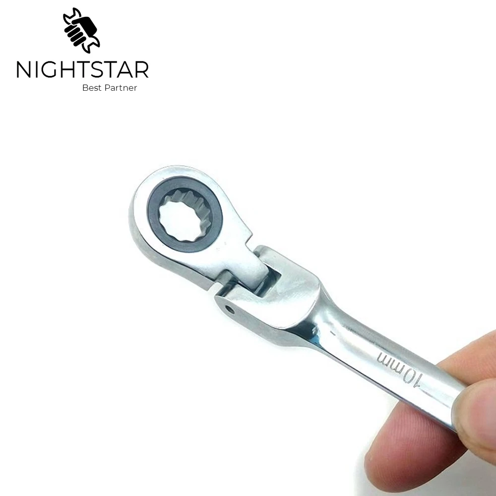 

10mm Head Ratchet Wrench Flexible Combination Spanner Adjustable Torque Tool for Car Repair Tool