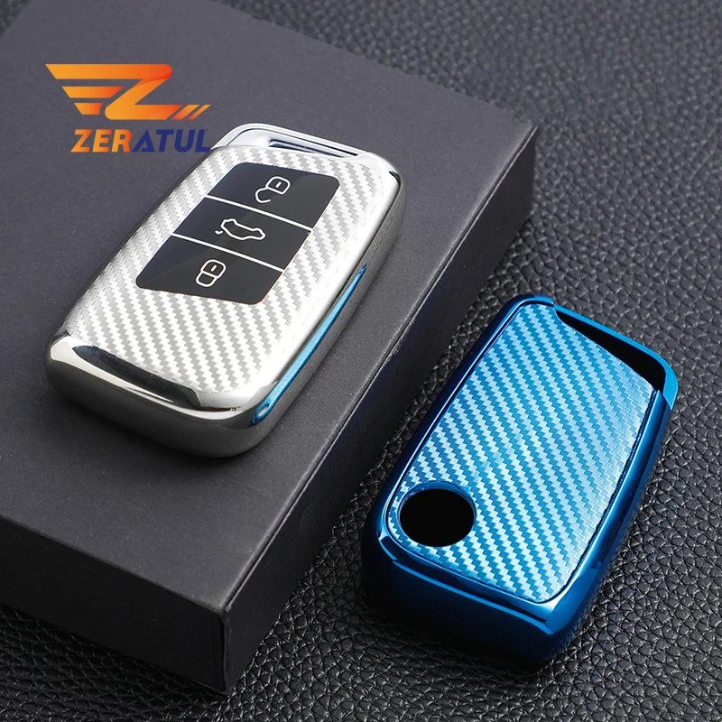 

Auto Accessories For Volkswagen VW Magotan Passat B8 Golf For Skoda Superb A7 Soft TPU Car Remote Key Case Cover