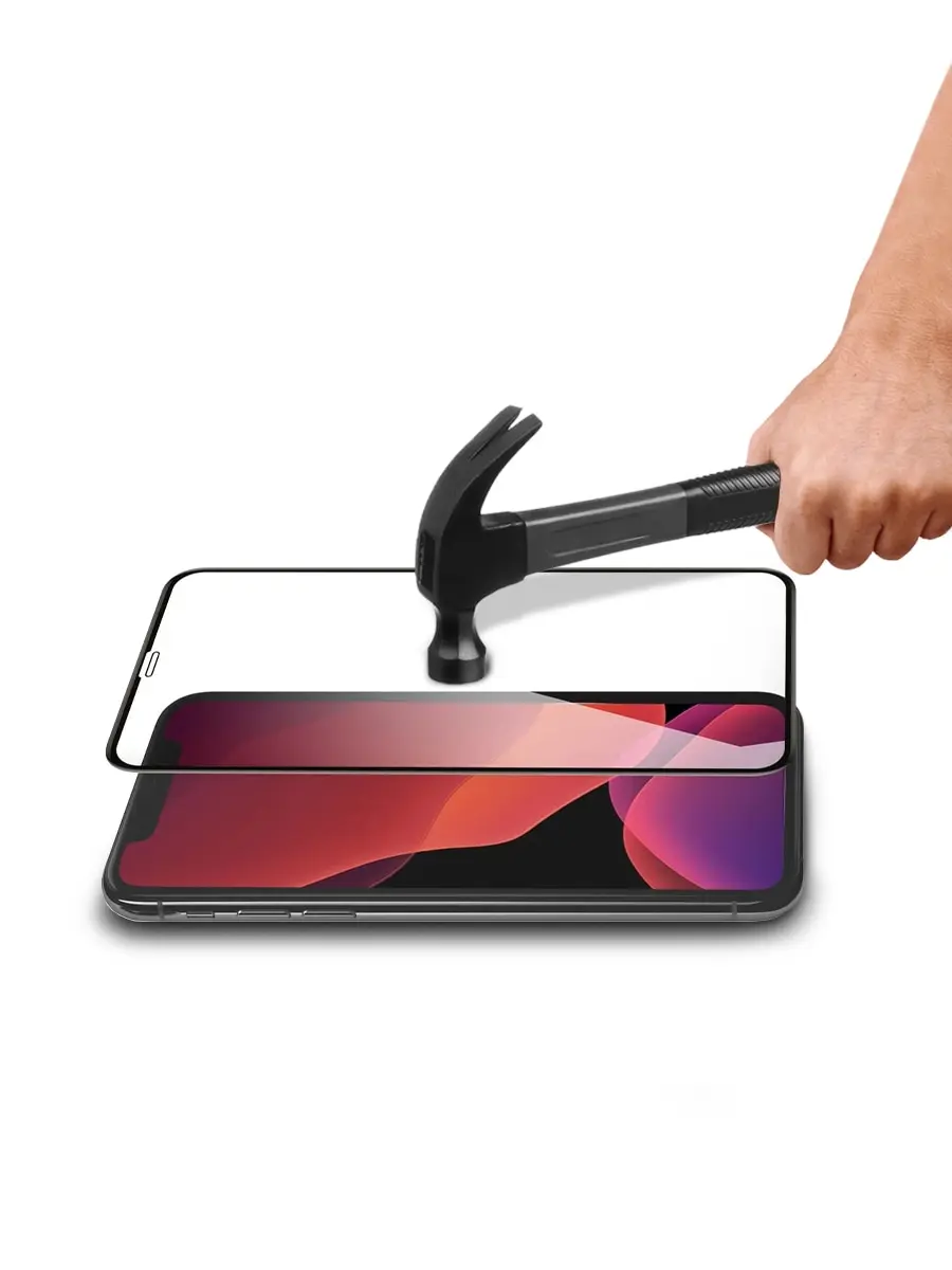 Защитное стекло MOCOLL полноразмерное 2.5D - iPhone 11 PRO MAX/XS MAX Черное (Storm) | Мобильные