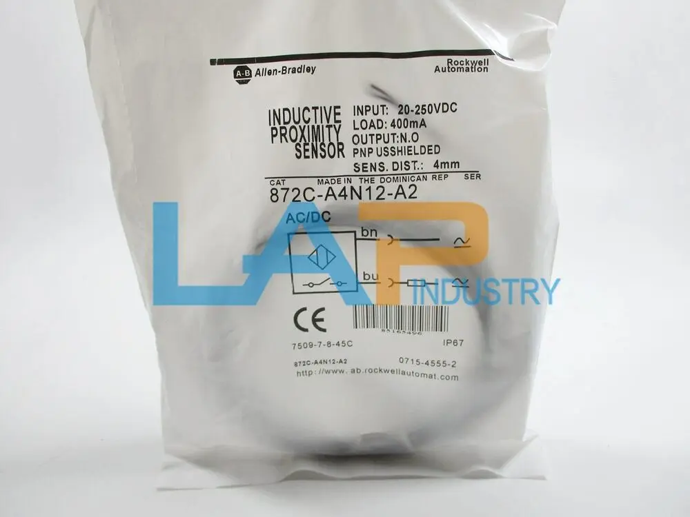

Новые бесконтактные переключатели 872C-A4N12-A2, 1 шт.