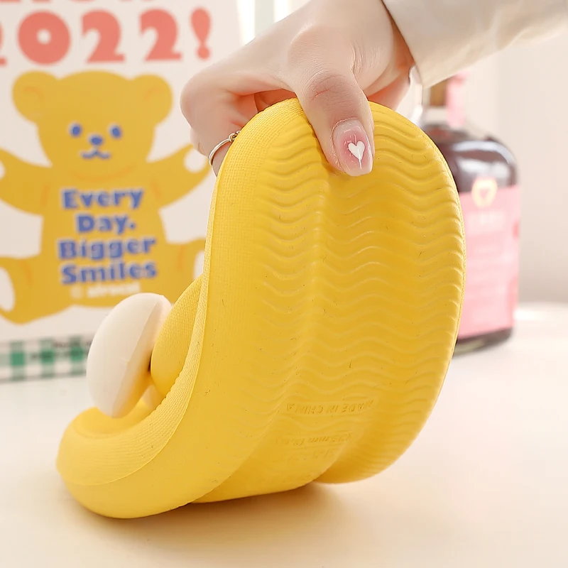 New Slipper Soft Sole Platform Flip Flops Women Clip Toe Eva Non-Slip Cloud Slippers Female 2023 Summer Platform Bathroom Slides