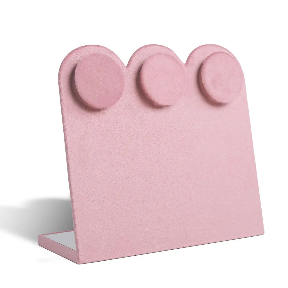 

Бархатный столик для украшений розовый