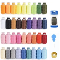 72pcs bobbins sewing thread kits 400 yards per polyester thread spools with prewound bobbins sewing supplies for hand machine