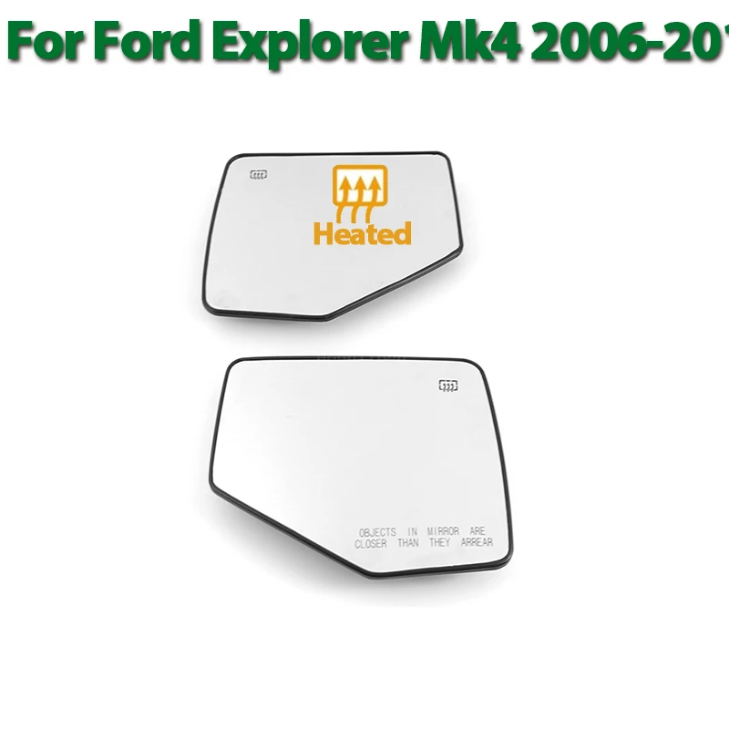 

Left Right Side Heated Mirror Glass LH RH Lens Replacement for Ford Explorer Mk4 2006-2010 Accessories