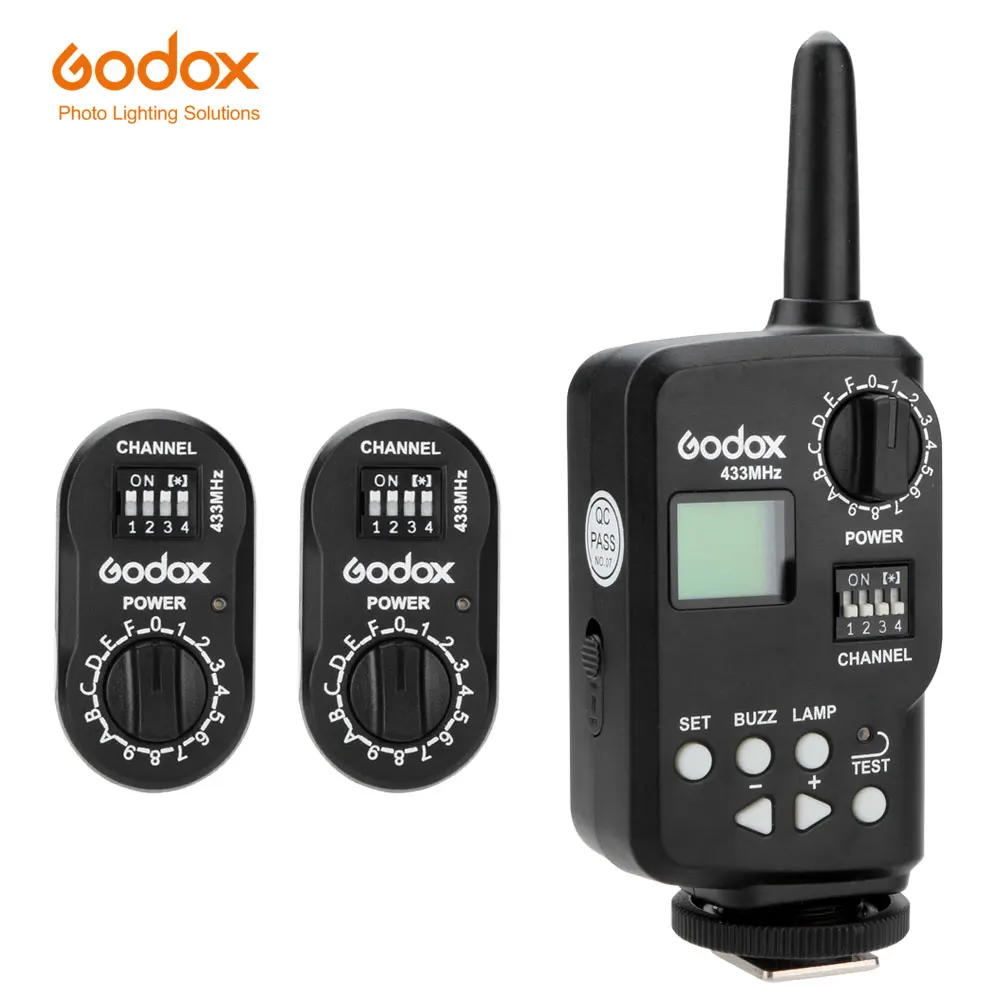 

Godox Ft-16 триггер 433 МГц беспроводной дистанционный триггер вспышки 1x передатчик + 2x приемник для вспышки Witstro Ad180 Ad360
