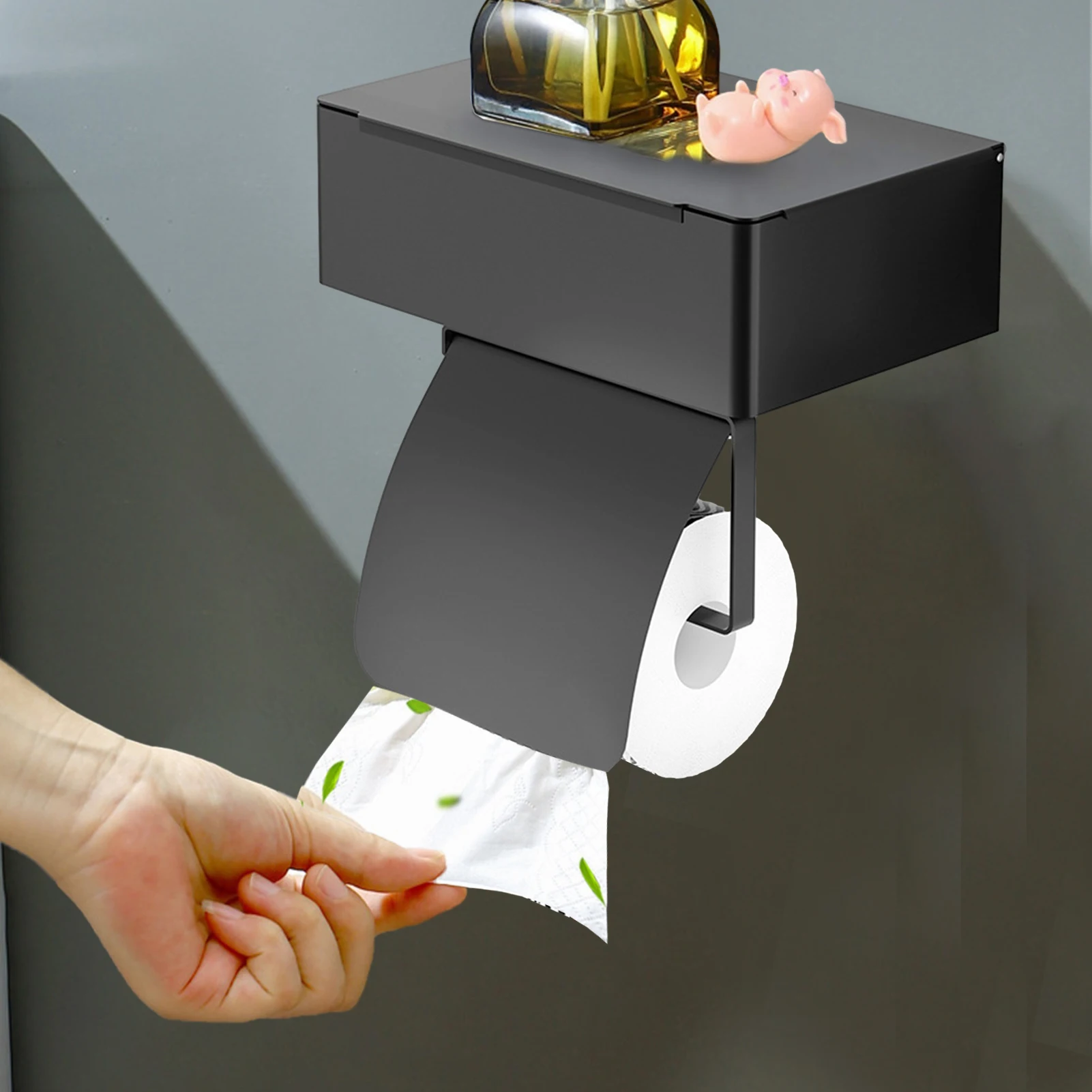 

Настенный держатель для туалетной бумаги, держатель для ванной комнаты, держатель для туалетной бумаги, без отверстий, кухонный диспенсер д...