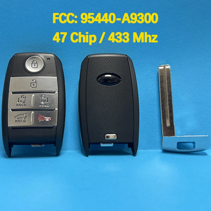 

CN051165 Aftermarket, 6 кнопок, умный дистанционный ключ 95440-A9300, 47 чипов, 433 МГц, без ключа для Kia Sedona 2015-2021