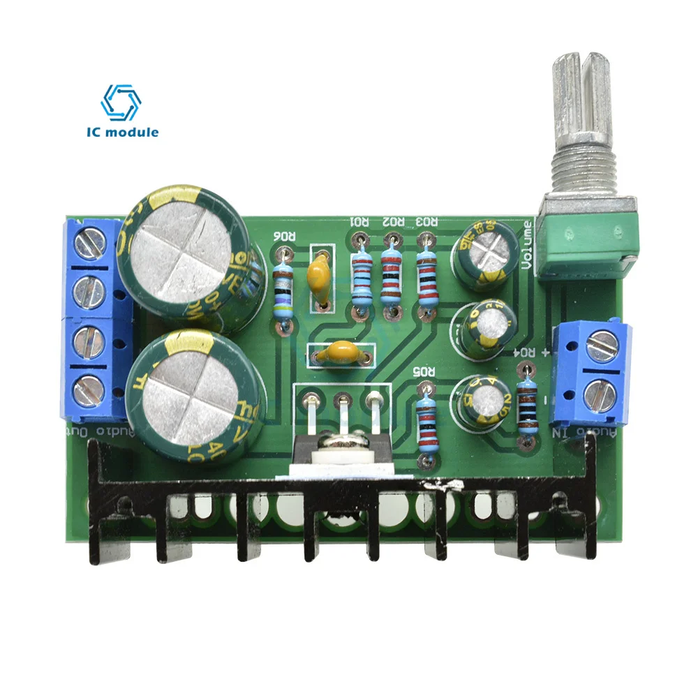 

TDA2050 1 CH Audio Stereo Amplifier Board AC-DC 12-24V 5W -120W Amplifier Module with Adjustable Potentiometer