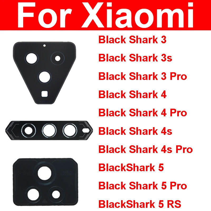

Back Camera Lens Glass For Xiaomi Black Shark 3 4 5 Pro 3S 4S 5S Pro 5RS Rear Lens Glass with Adhesive Sticker Replacement Parts