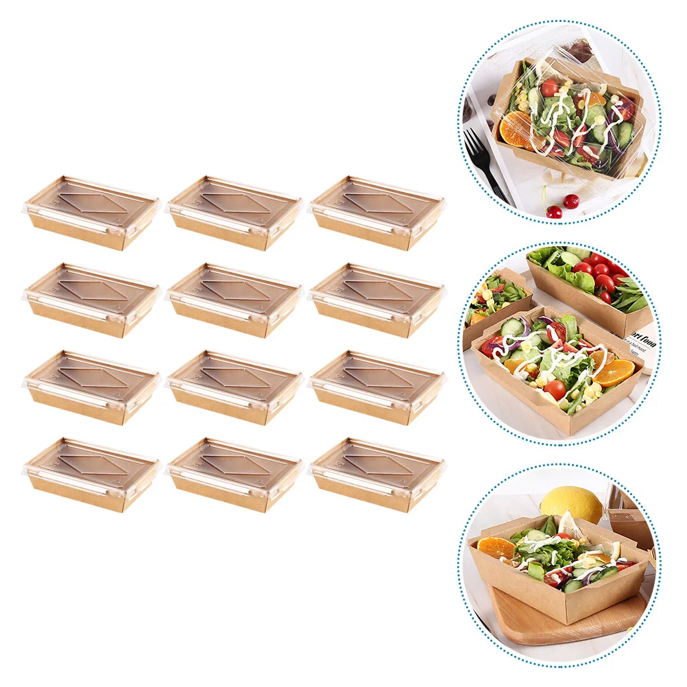 

Boxcontainer Sushi Containers Paper Meal Prep Lunch Boxes Take Out Takeaway Salad Platesmini Clear Disposable Appetizer Kraft