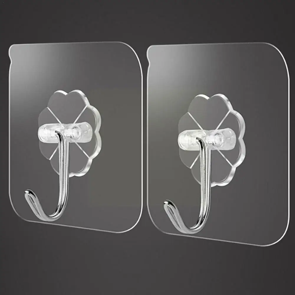 

10 шт./партия, прозрачные акриловые крючки для хранения полотенец