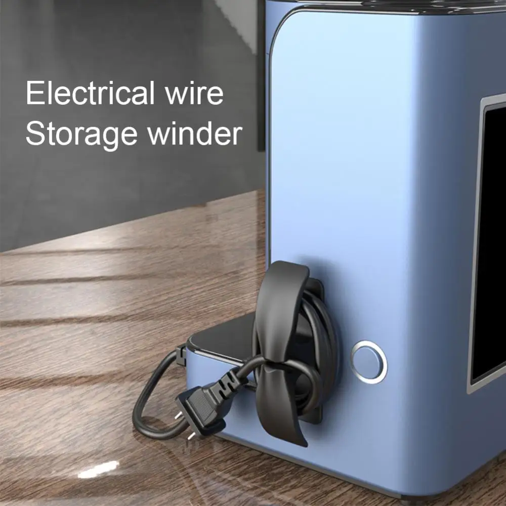 

Self-adhesive Clip Holder Keep Clean Flexible Cable Management Multifunctional Wire Winder Fixed Cord Wrapper Wire Organizer