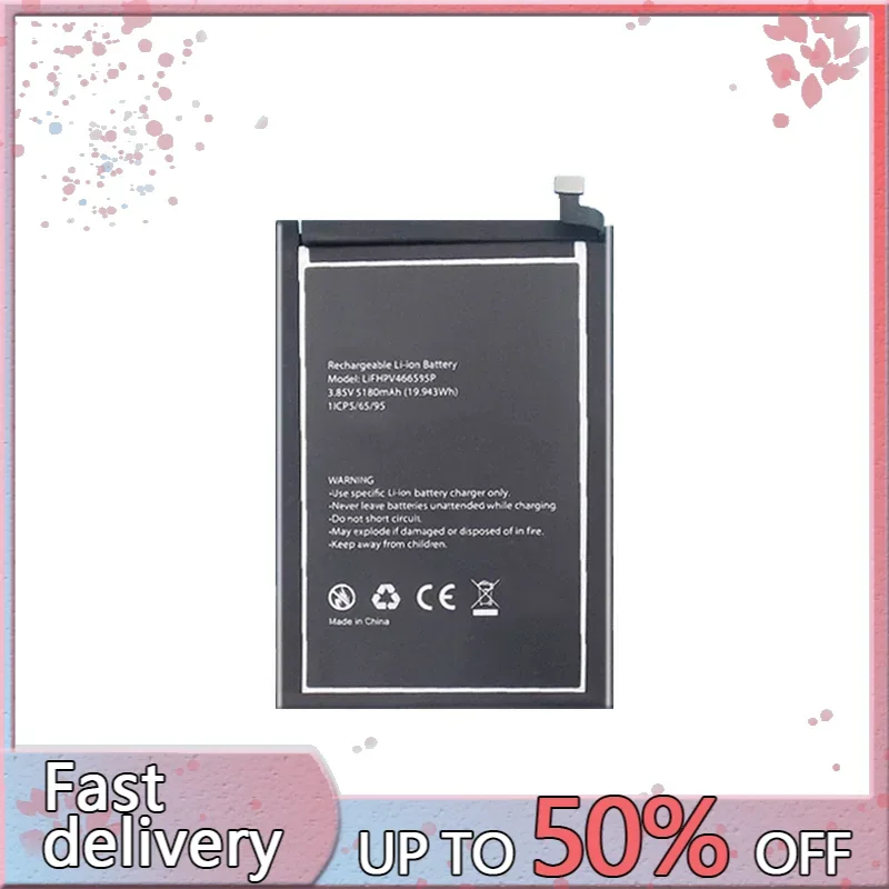 Аккумулятор LIFHPV 5180 мАч 466595 P для Blackview OSCAL C80
