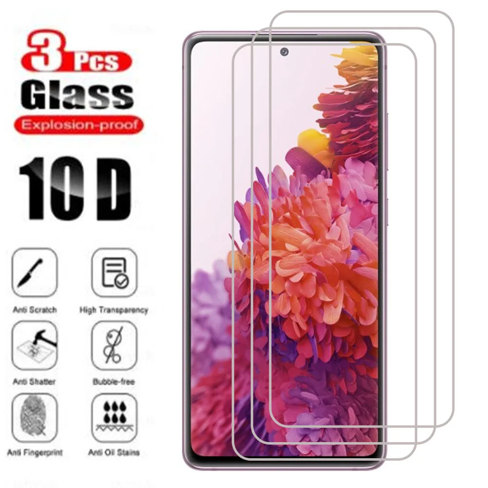

3pcs Tempered Glass for Samsung Galaxy S10 S20 Plus Screen Protector Glass on Galaxy S21 Ultra S20 FE 5G S10 Plus S7 S6 Edge