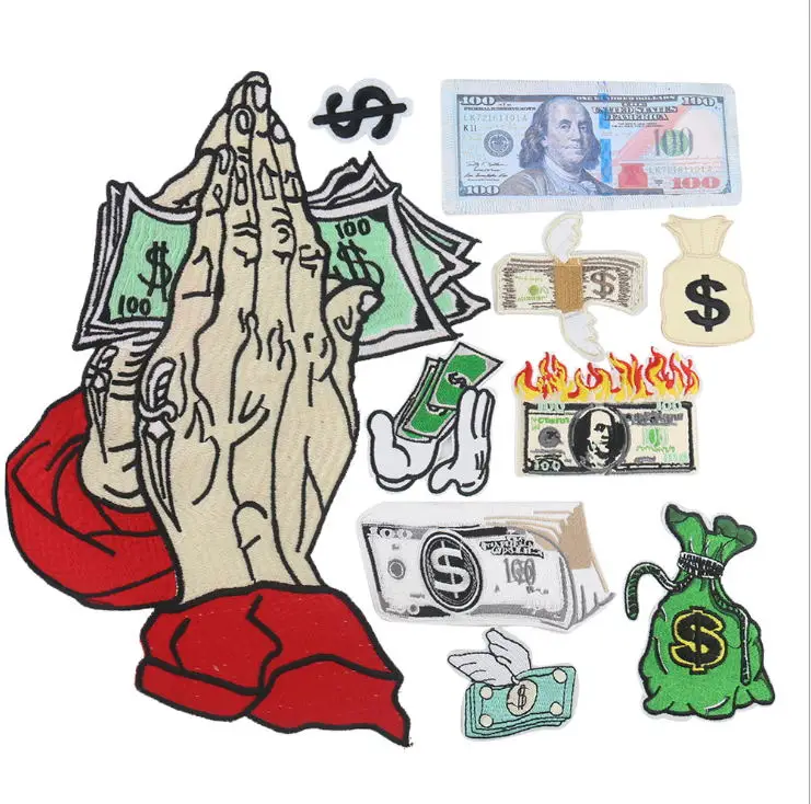 

10 Pcs/Lot Iron On Sew On Embroidery Patches Popular Clothing Hat Bag Shoe Repair Material Phone Gift Box Decor DIY Accessory