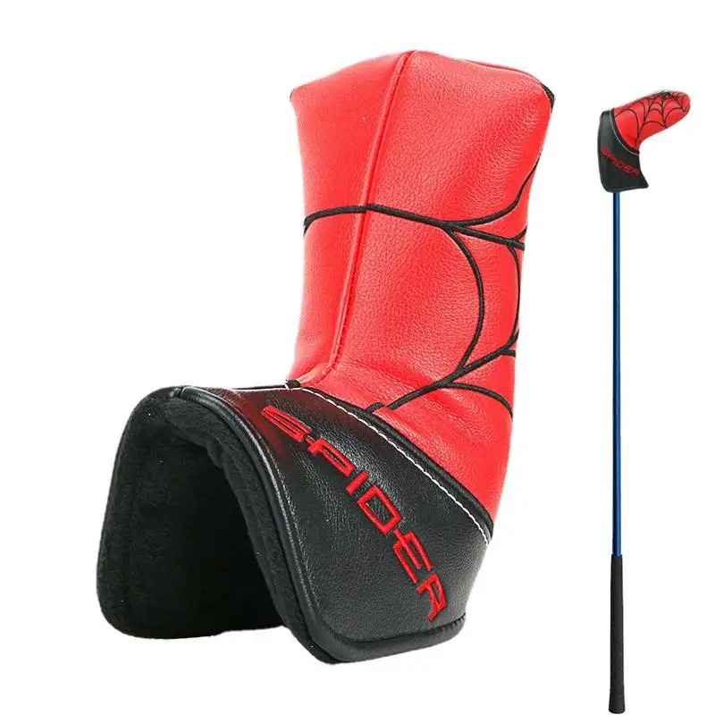 

Original Golf Club Head Covers Spider Embroidery Driver Cover Fairway Cover Hybrid Cover PU Leather Putter Covers Headcover