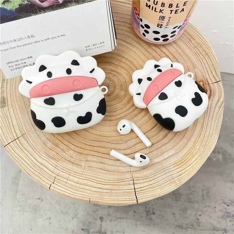 

Airpods Pro Protective Case Wireless Bluetooth Apple 2/3 Earphonecase Silicone Suitable for Cow Shape