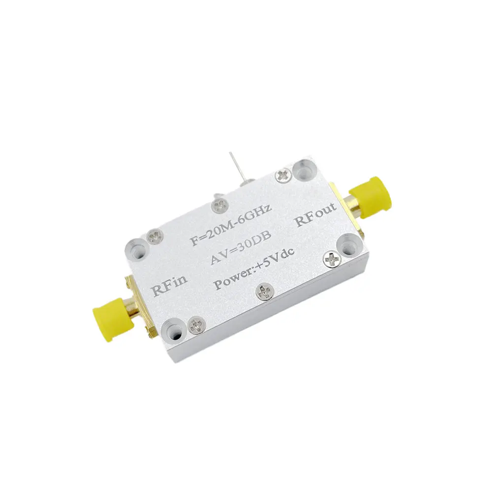 

LNA 20 МГц до 6 ГГц малошумный усилитель Радиочастотный усилитель с ЧПУ корпус с высокой линейностью