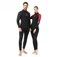 new 3mm neoprene wetsuit mens and womens fashion one piece long sleeved thickened warm snorkeling swimming surfing wetsuit