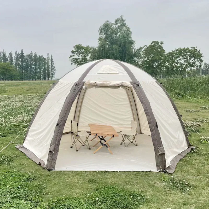 

Палатка туристическая надувная шестигранная, большая непромокаемая и солнцезащитная, не требует быстрого открытия