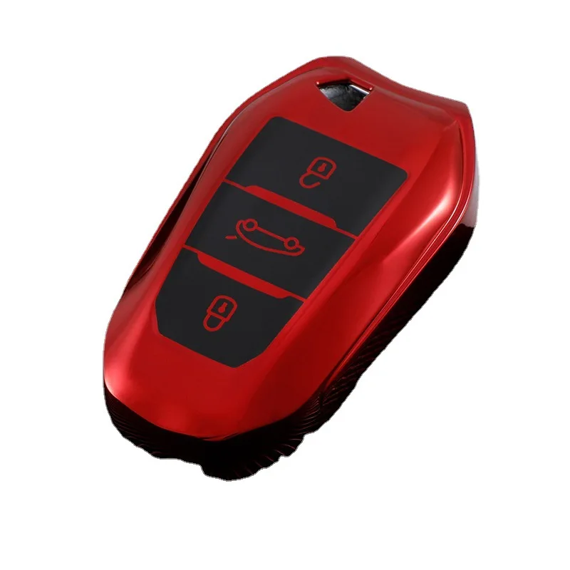 

Мягкий чехол из ТПУ для автомобильного ключа для Peugeot 4008 5008 508L 2008, мужская и женская искусственная кожа