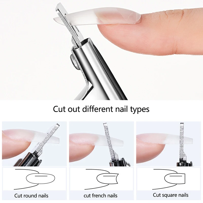 

500Pcs/Box Clear Natural Fake Nail Tips Full Cover French False Nail Art Acrylic Finger UV Manicure Tools