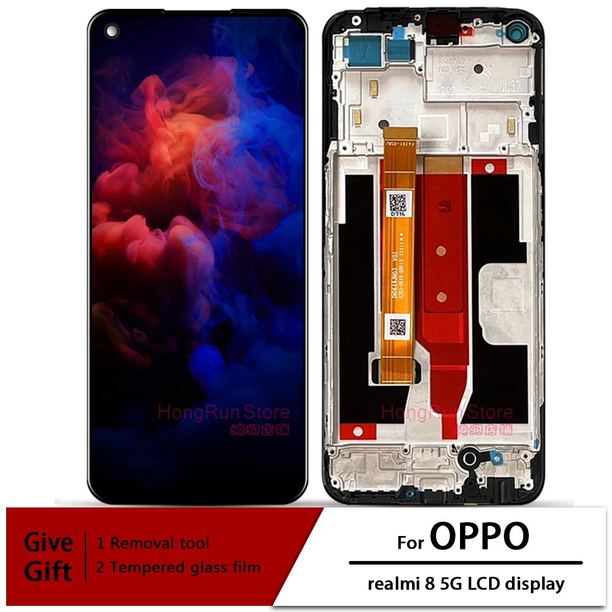 Для OPPO A93S 5G/Realme 8 5G RMX3241 ЖК-экран + дигитайзер сенсорной панели для Realme Narzo 30 RMX3242