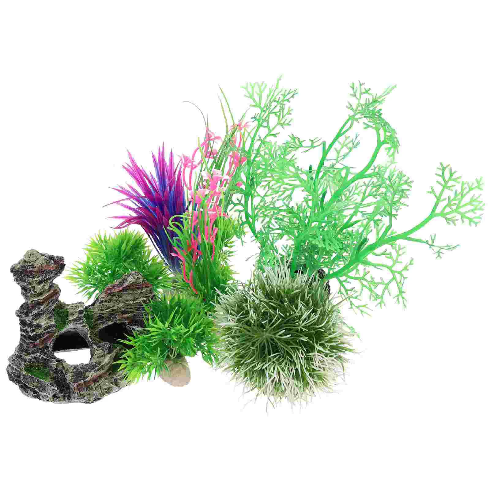 

Поддельные водные растения, набор для аквариума, поддельные искусственные растения, декоративные растения для аквариума, 1 комплект