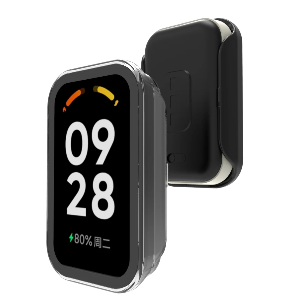 For Redmi smart band 2 case Protective shell Tempered glass and PC case Cover protection smart watch