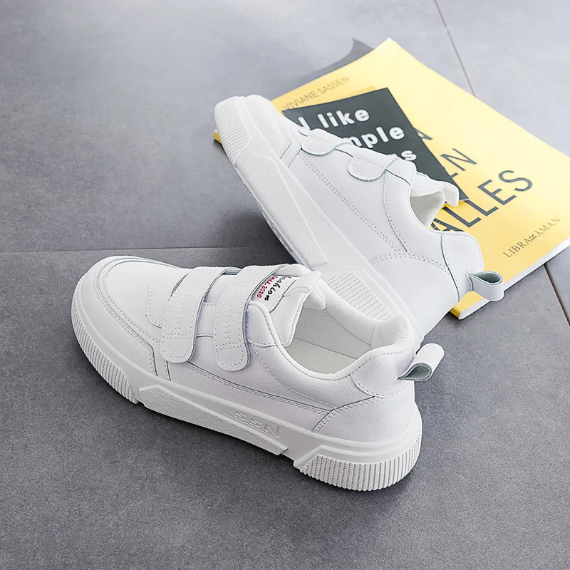 

New Brand Fashion Sneakers Women Flat Shoes Woman Spring Autumn Lace-up Shallow Casual Loafers Breathable Leathers Ladies Shoes