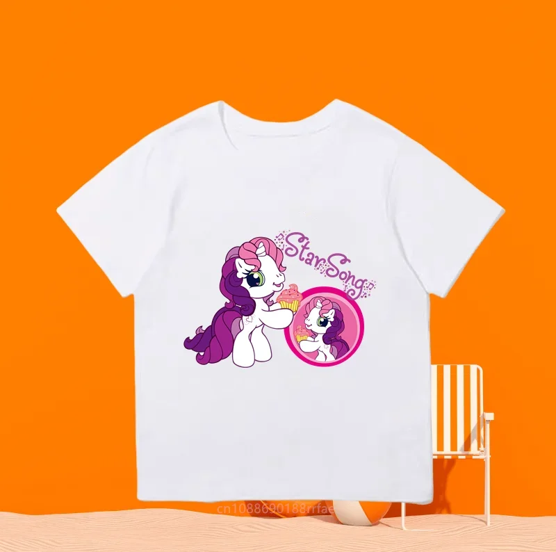 Детская Повседневная Футболка С Аниме-принтом Топ Короткими Рукавами И Круглым