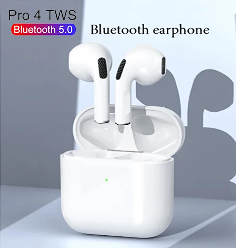 

Original TWS PRO4 Wireless Earphones Mini Earpoddings Bluetooth Headphones With Charging Box Wireless Headsets 4 Generation Pro4