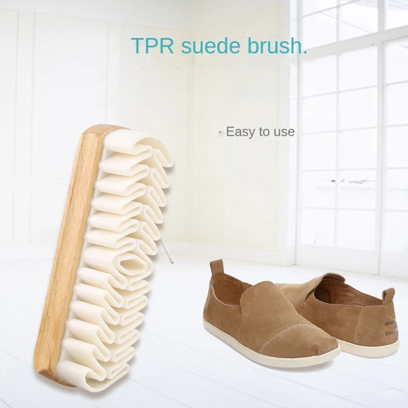 

2022 New Leather Suede Boot Cleaning Brush Beech TPR Cleaner Supplies Clean Tool