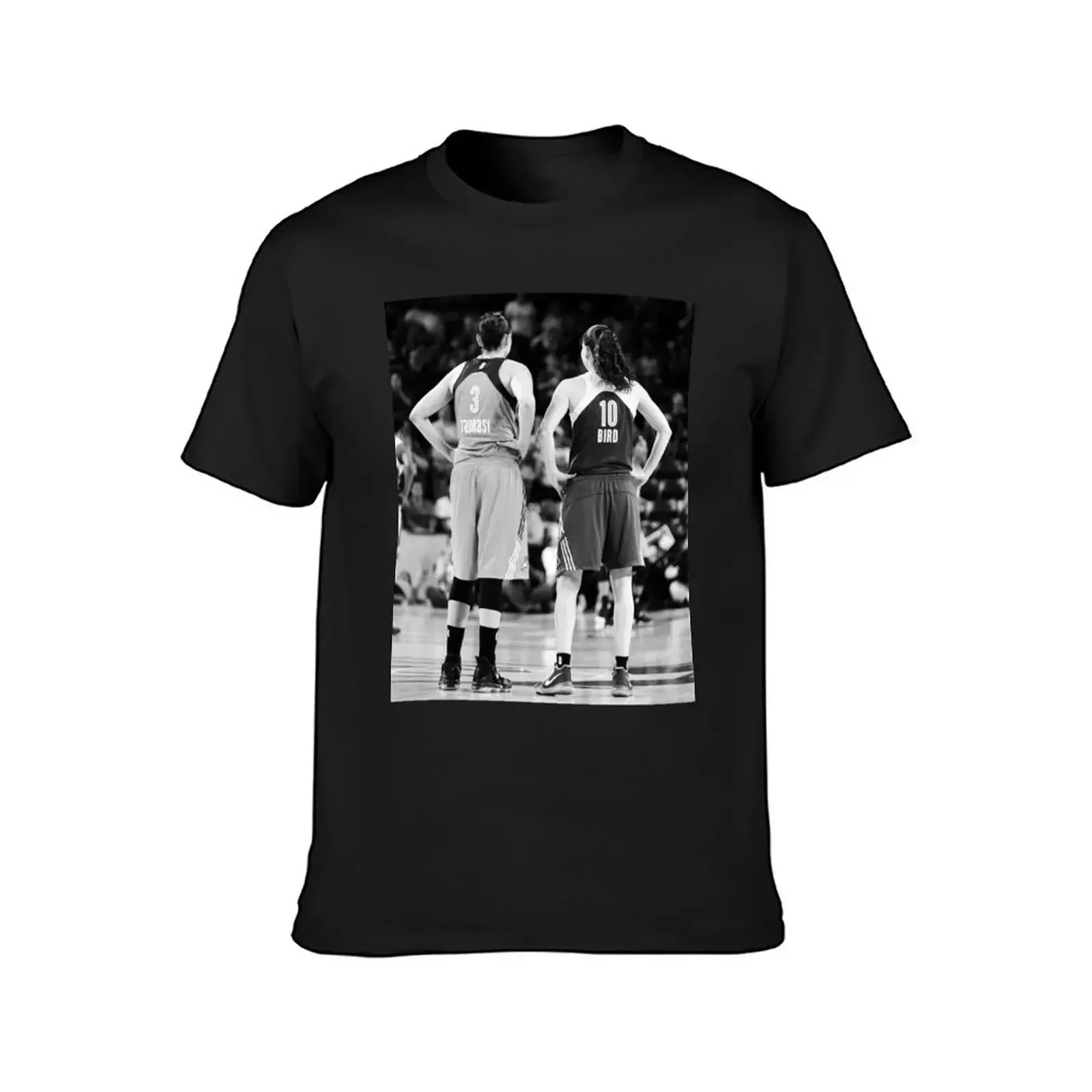 Diana Taurasi - Sue Bird черная/белая футболка с графикой милая одежда простые заготовки