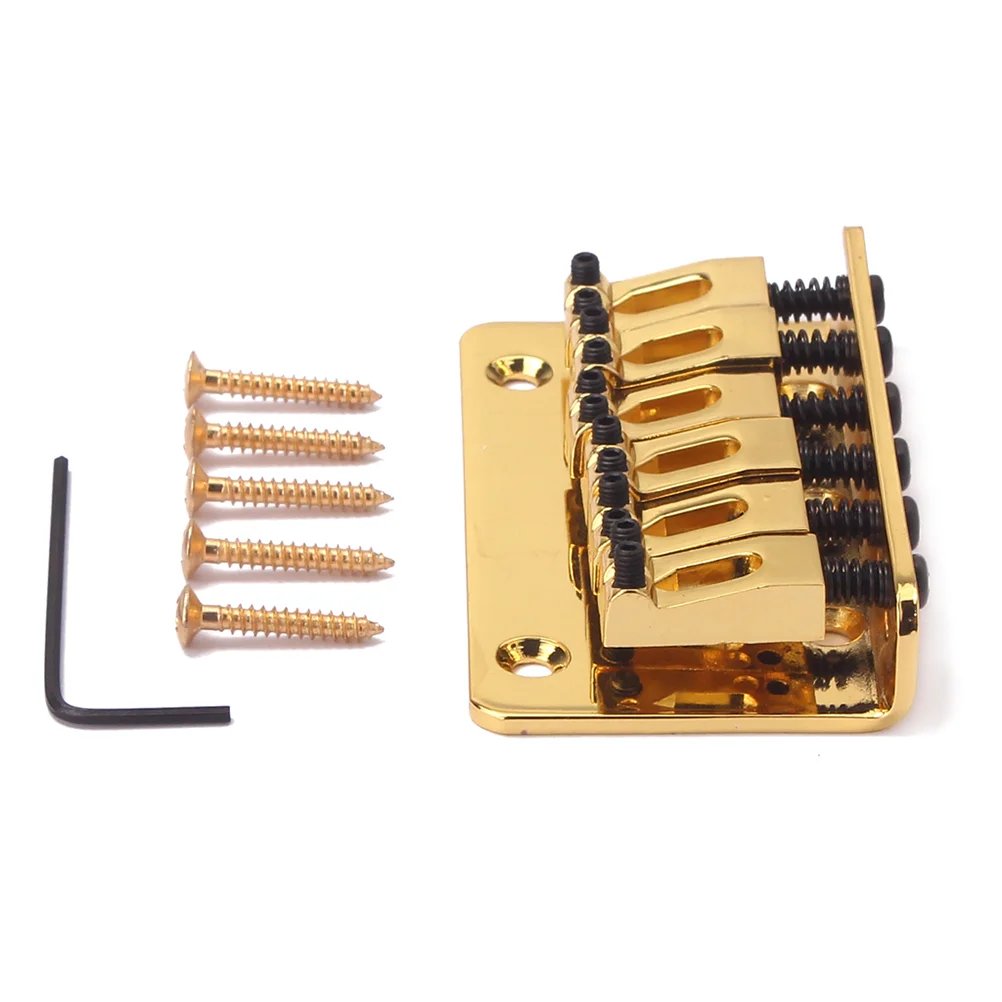 

Bridge Guitar Saddle Parts Bass Replacement Accessories Electric Tremolo Acoustic Strain Plate Saddles 6String