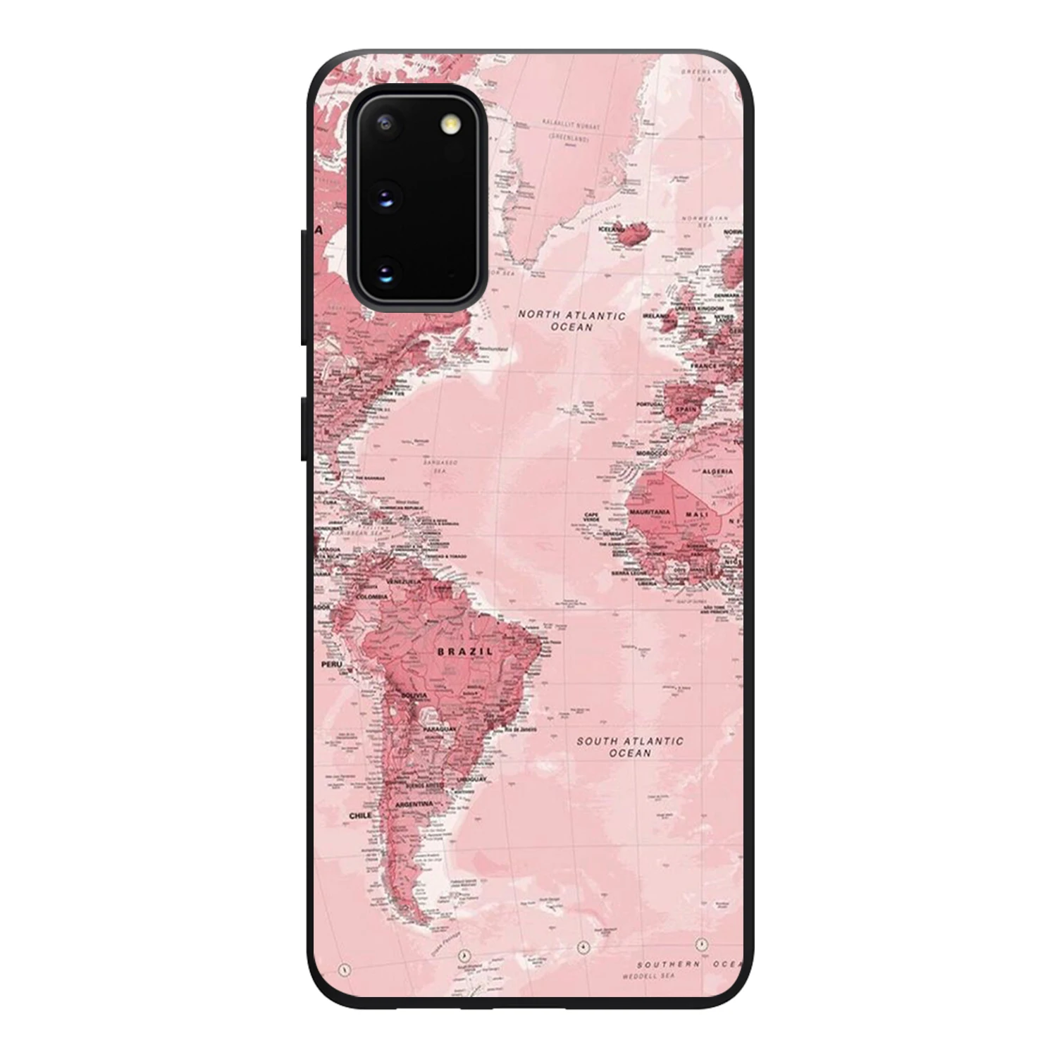 Travel Map Phone Case For Samsung A51 S22 S20 S21 A50 A71 A70 A20 A12 S10 S9 S8 Ultra Puls Note 20 10 9 Plus Ultra Soft Funda