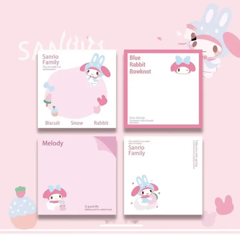 

Sanrioed Anime Hellokittys My Melody Cinnamoroll Kawaii Cartoon Sticky Notes Cute Planner Stickers Bookmark Stationery School