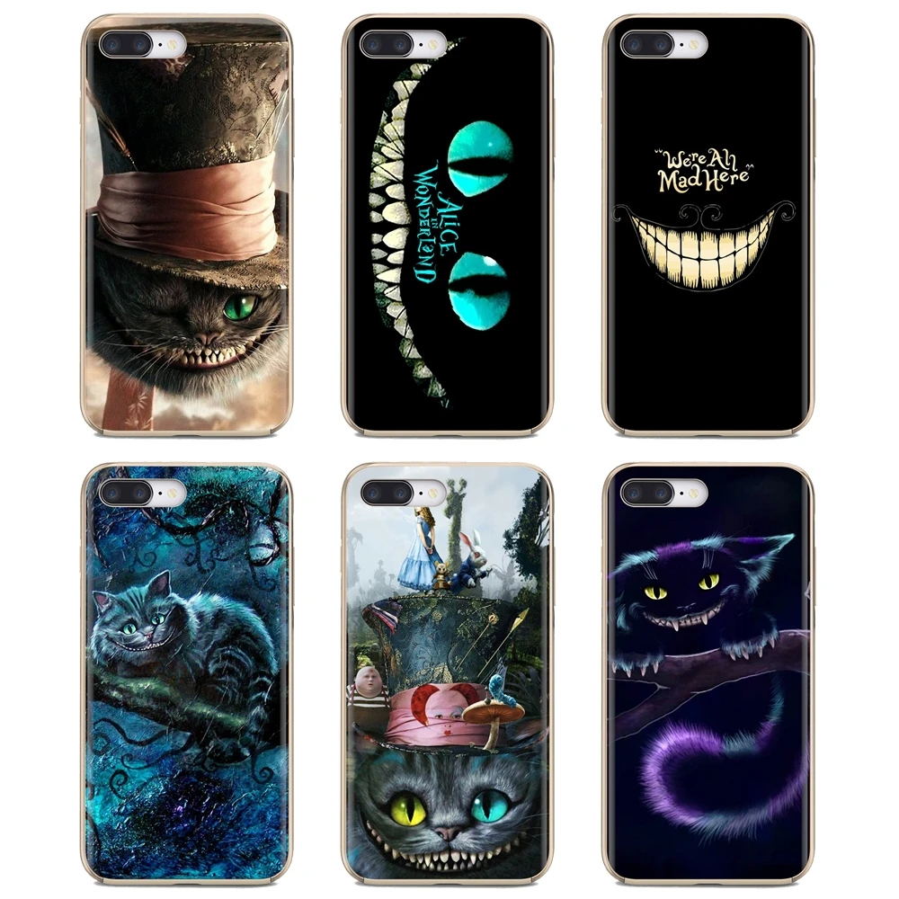 

Soft TPU Case Alice in Wonderland Space Cheshire Cat For iPhone 10 11 12 13 Mini Pro 4S 5S SE 5C 6 6S 7 8 X XR XS Plus Max 2020