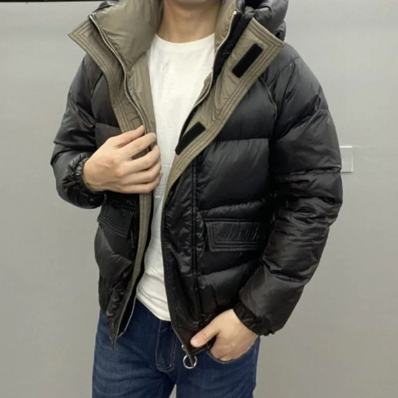 Новинка 2023 мужской пуховик зимнее пальто Короткие свободные парки для отдыха