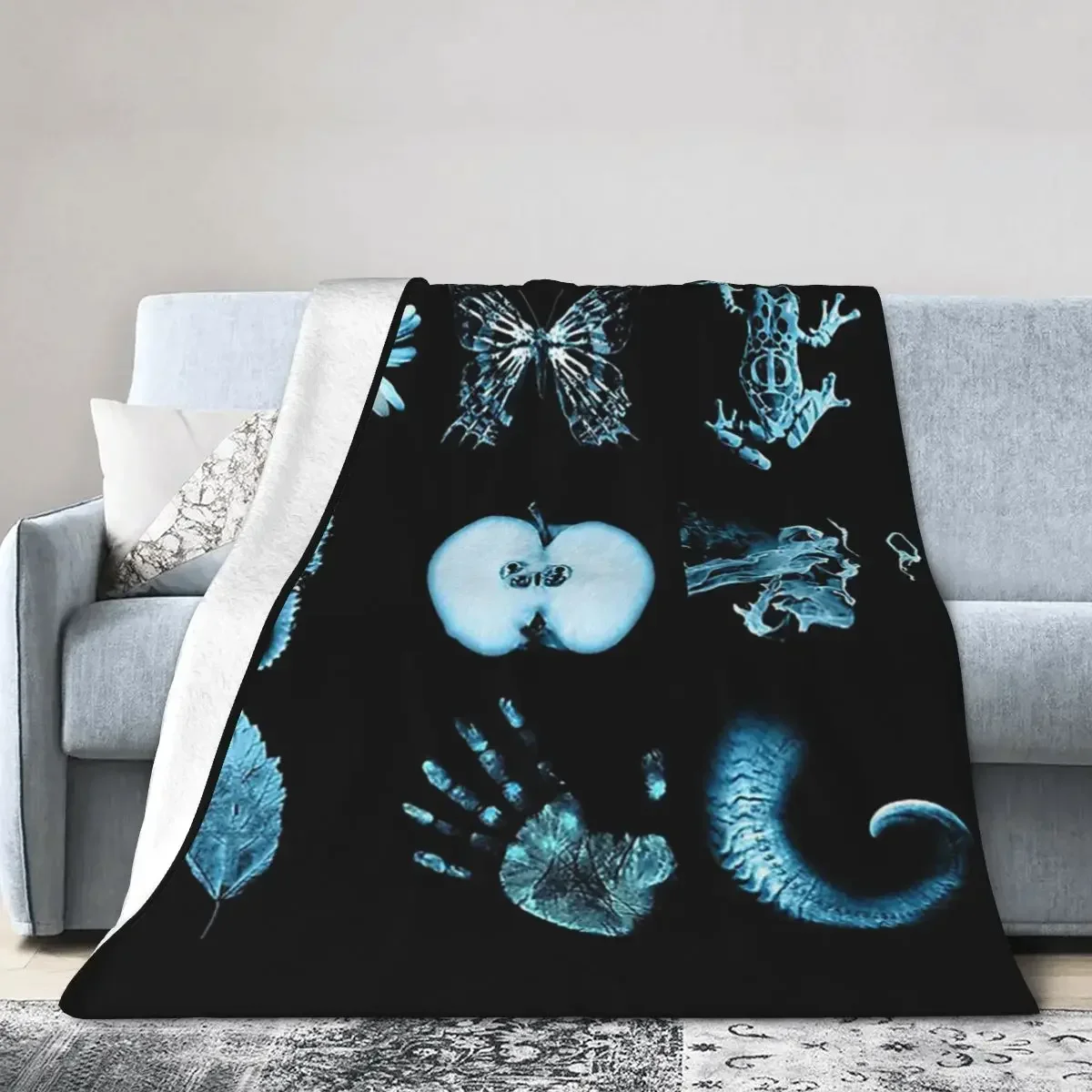 Одеяло с бахромой мягкое теплое Фланелевое покрывало для кровати гостиной