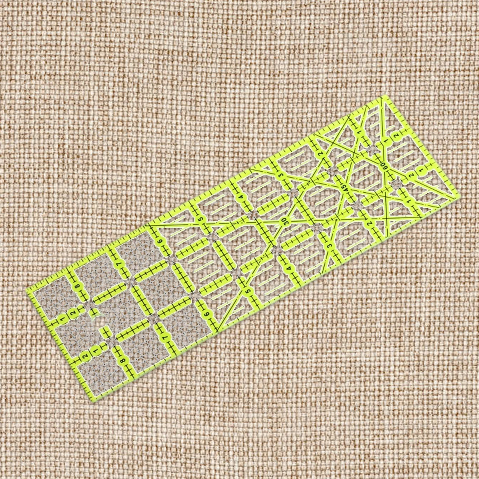 

1pcs Quilting Ruler Rectangle Acrylic Quilting Ruler Fabric Cutting Ruler With Transparent Grid Lines For Quilting Sewing Crafts