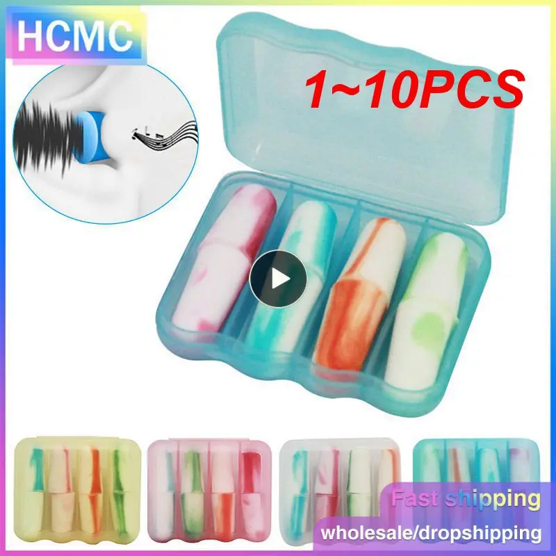 

1~10PCS Soft Earplug Sleep Noise Prevention Mute Earplugs Study Sleeping Sound Insulation Snore Noise Reduction Improve Sleep