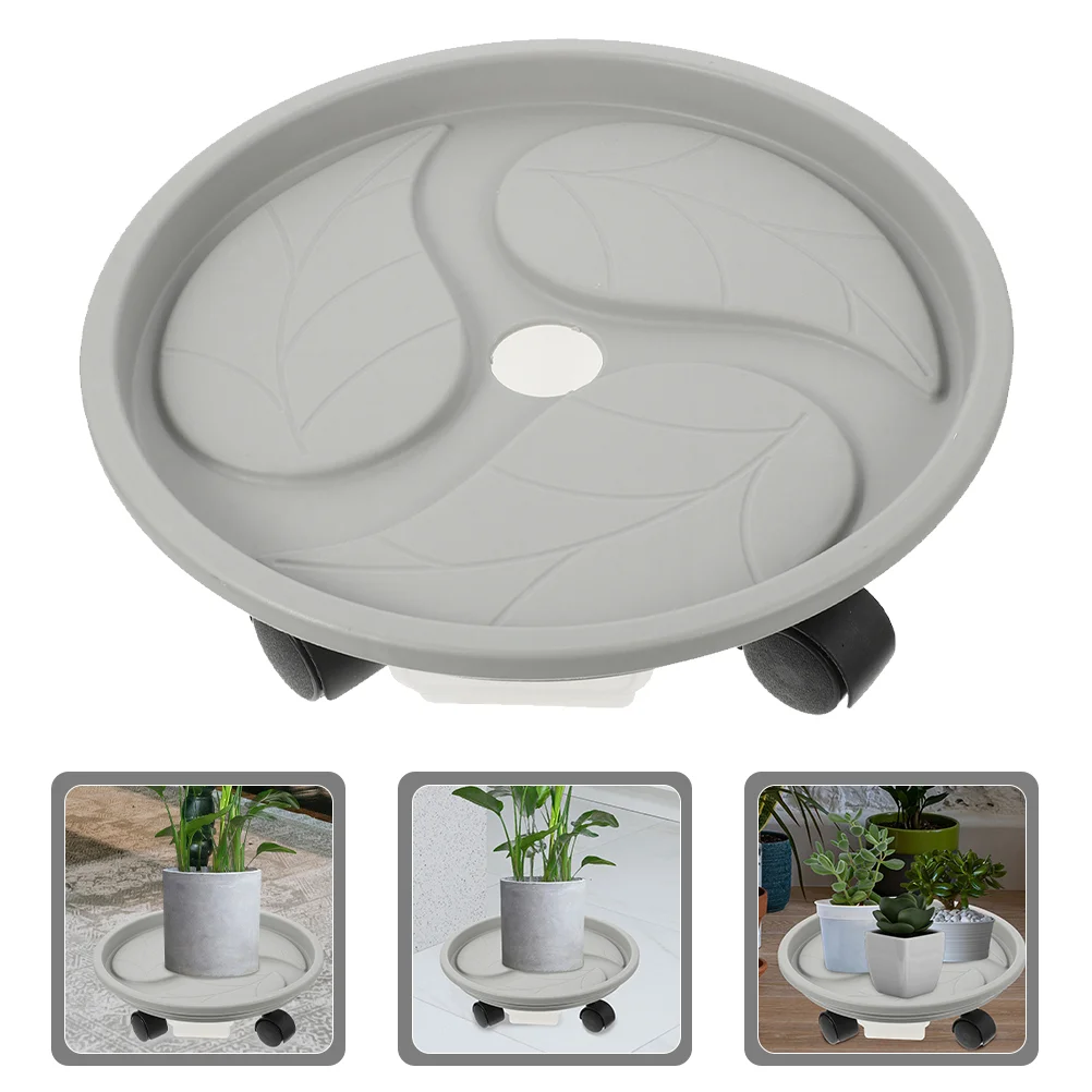 

Flower Pot Tray Movable Trays Pots Bonsai Planter Wheels Bowls Outdoor Storage Holders Potted Plants Indoor