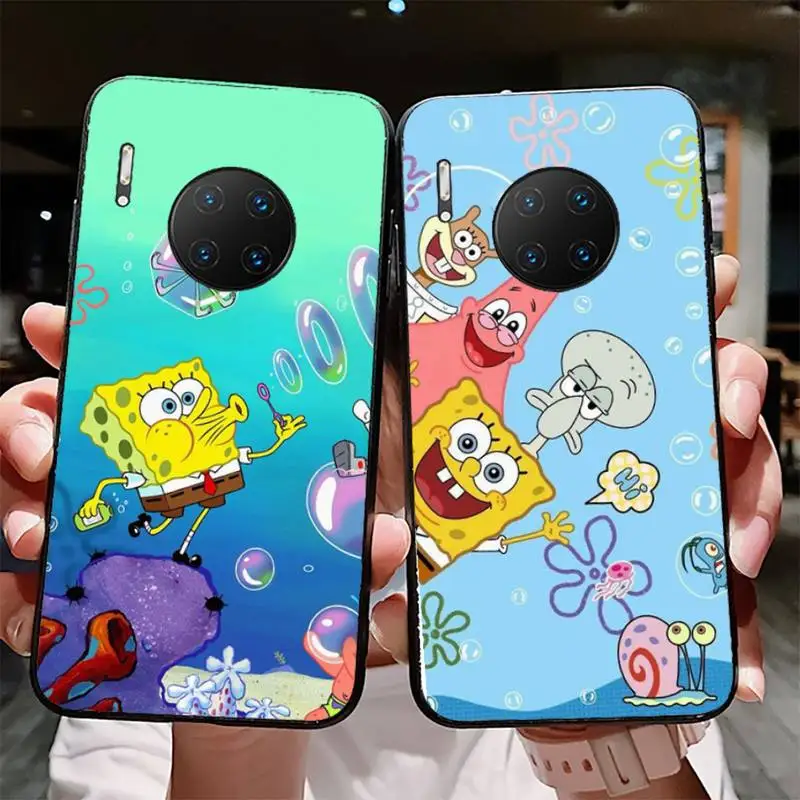 

Funny-Sponges-And-B-Bob Phone Case for Huawei Mate 20 10 9 40 30 lite pro X Nova 2 3i 7se