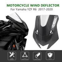windshield windscreen fairing for yamaha yzf r6 2017 2018 2019 2020 motorcycle r6 upper front headlight nose housing fairing